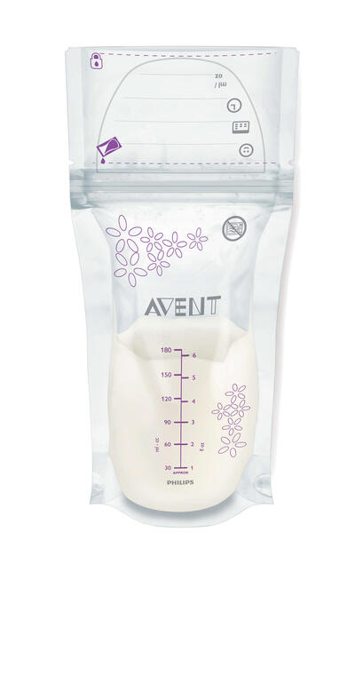 Bolsas armazenamento leite materno - Philips Avent