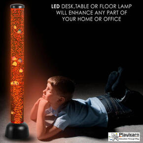 Tubos de bolhas sensoriais com peixe 105 cm