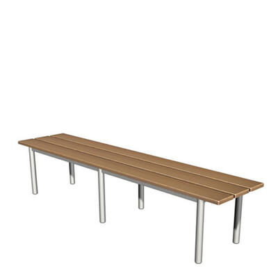 Banco corrido (tubo redondo)