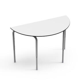 Mesa DESK21 U Semicircular em Onda Regulável
