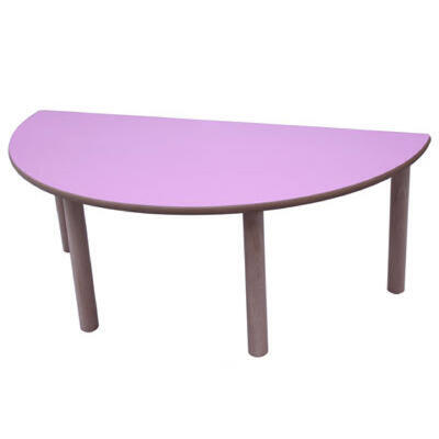 Mesa semicircular de madeira Infantil