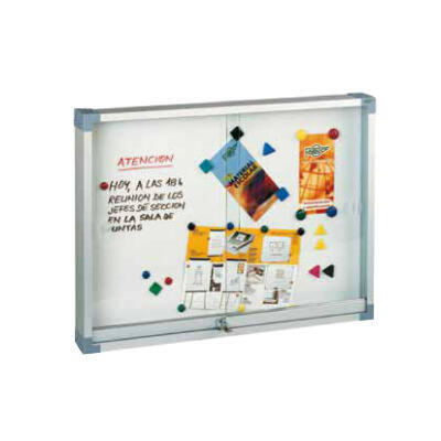  Vitrine magnética branca