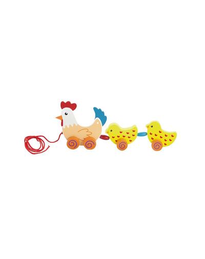 Puxar junto galinha + 2 pintinhos