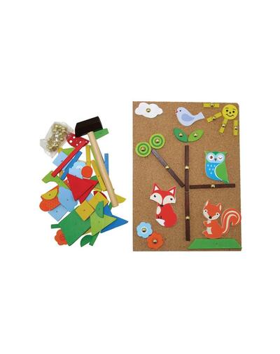 Pin-Cortiça De Madeira Forest Friends Tap A Shape Set 