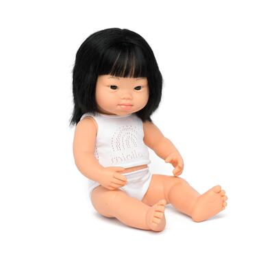 Bebé asiática com Síndrome de Down 38cm