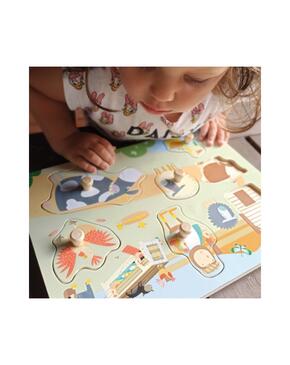 Puzzle Quinta de madeira para nidificação