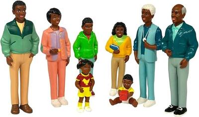 Figuras de família africana- 8 un