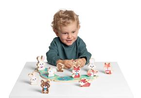 Conjunto 2 coelhos pai e filho