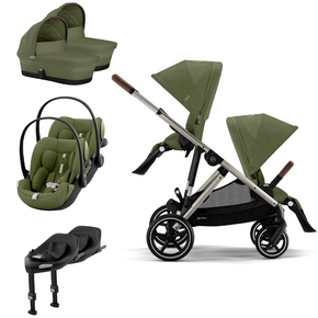 Pack Gazelle S + Assento Extra Gazelle S + Cloud G3 (x2) + Base G3 (x2) + Alcofa Gazelle S (x2)