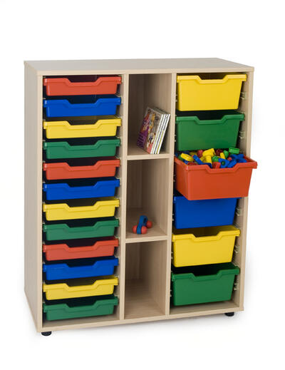 Móvel Intermédio com Estantantes e Gavetas