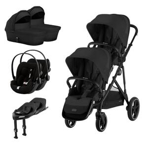 Pack Gazelle S + Assento Extra Gazelle S + Cloud G i-Size (x2) + Base G (x2) + Alcofa Gazelle S Cot (x2)