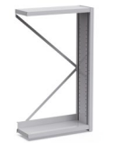 Estrutura estante dupla intermédia Biblus Metal