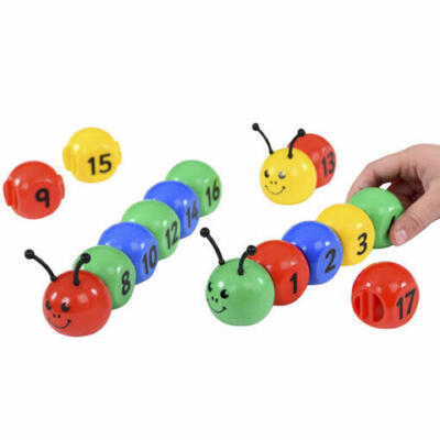 Vermes numerados de 1 a 20