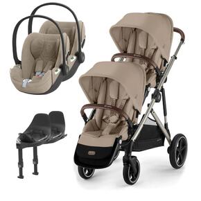 Pack Gazelle S + Assento Extra Gazelle S + Cloud T i-Size (x2) + Base T (x2) 