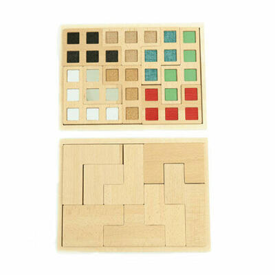Conjunto puzzle de texturas 8 peças