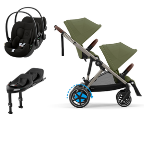 Pack e-Gazelle S + Segundo Assento Gazelle S + Cloud G i-Size(x2) + Base G (x2)