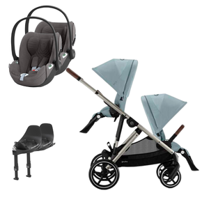 Pack Gazelle S + Assento Extra Gazelle S + Cloud T i-Size (x2) + Base T (x2) 