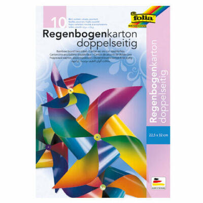 Cartão arco-íris dupla face