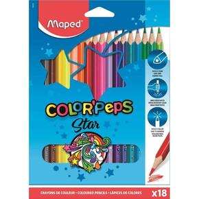 Maped Color Peps - Lápis Star x18