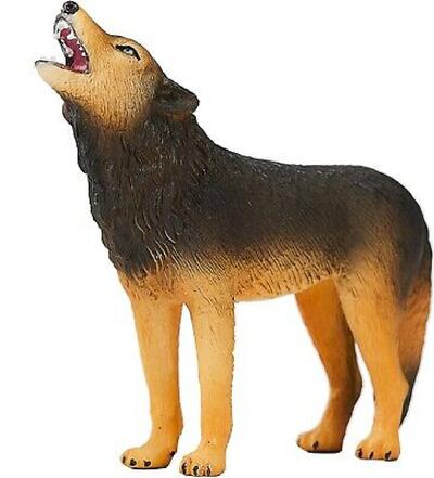 Lobo de madeira uivando