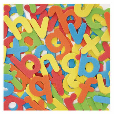 Letras de espuma adesiva