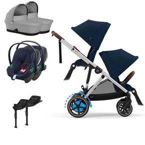 Pack e-Gazelle + Segundo Assento Gazelle S + Aton B2(x2) + Base One(x2) +Alcofa(x2)