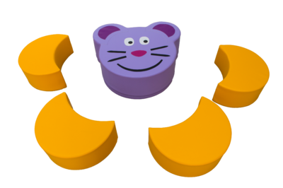 Mesa Ratinho Com Banquinhos Queijo