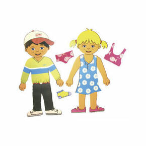 Bonecos com velcro - Tânia e Bruno