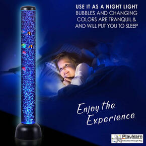 Tubos de bolhas sensoriais com peixe 105 cm