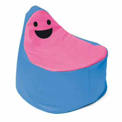 Puff Smiley BanBag Azul e Rosa