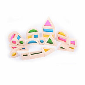 Conjunto de blocos arco-íris