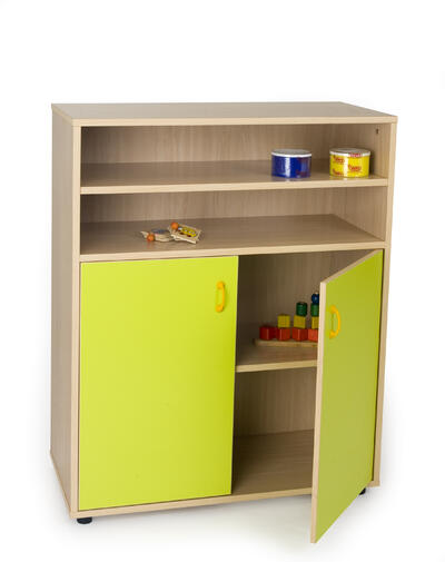 Móvel Intermédio com Estantes e Portas