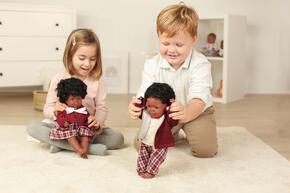 Bebé Afroamericana 38cm Com Roupa Interior