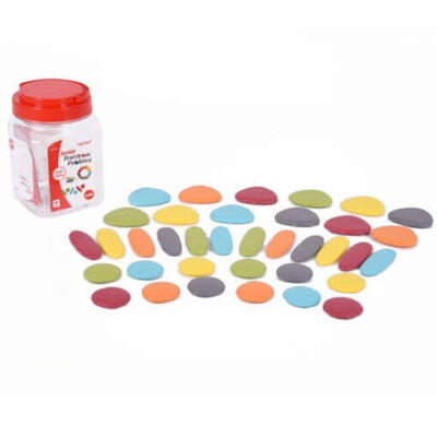 Junior arco-íris seixos cor terra