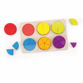 Puzzle para aprender frações