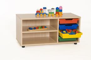 Bajo Estupendo Móvil Con Estantes Y Cajones