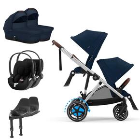 Pack e-Gazelle S + Segunto Assento Gazelle S + Cloud t i-Size(x2) + Base (x2) + Alcofa(x2)