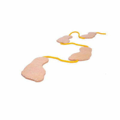 Pés de madeira para terapia sensorial