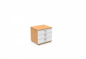 Mesa de Cabeceira com 3 Gavetas – Linha Focus