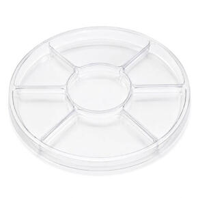 Bandeja de triagem transparente com tampa