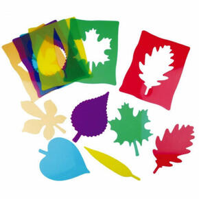 Silhuetas de folhas Montessori