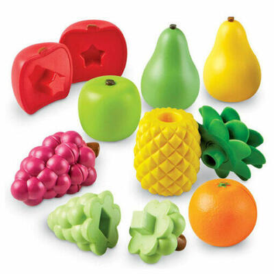 Formas e cores de potes de frutas