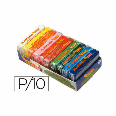 Jovi Plasticina – Bandeja com 10 embalagens em cores sortidas, tamanho pequeno