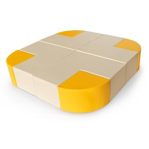 Banco em L 76 x 76 x 30 cm