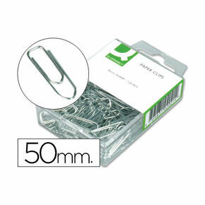 Clipes banhados a níquel Q-connect de 32 mm cada com 100