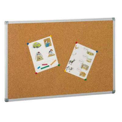 Placa de cortiça com moldura de alumínio