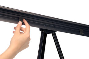 Cavalete de exibição profissional flex preto