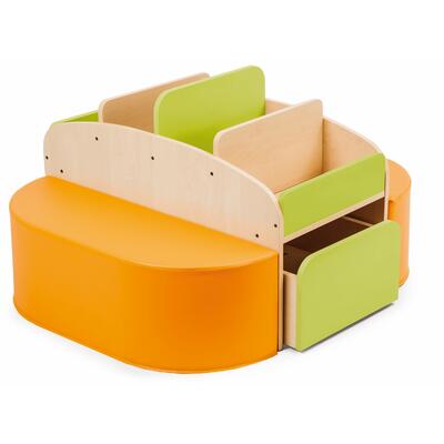 Móvel Completo Com Puffs E Gavetas