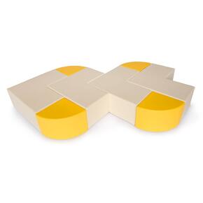 Banco em L 76 x 76 x 30 cm