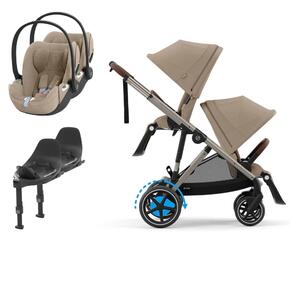 Pack e-Gazelle S + Segundo Assento Gazelle S + Cloud T i-Size(x2) + Base T(x2)